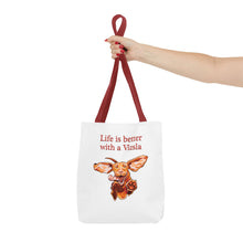 Load image into Gallery viewer, Life is Better with a Vizsla Tote Bag | Dog Lover Puppy Illustration