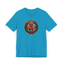 Load image into Gallery viewer, Festive Vizsla Dog Tee - Perfect for Pet Lovers, Holiday Wear, Christmas Gift, Casual Style, Family Gatherings