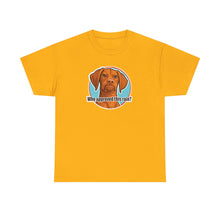 Load image into Gallery viewer, Surly Vizsla Dog Who Approved This Rain? T-Shirt | Funny Dog Tee
