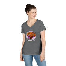 Load image into Gallery viewer, V-Neck T-Shirt Hungarian Vizsla Mom Gift - Perfect for the Vizsla Puppy and Dog Lover