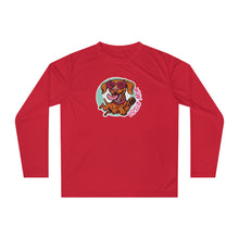 Load image into Gallery viewer, Vizsla Mom Long Sleeve Performance Shirt – Cute Vizsla in Sunglasses Pup Graphic