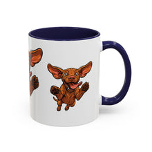 Load image into Gallery viewer, Happy Jumping Vizsla Mug | Accent Coffee Mug 11oz 15oz