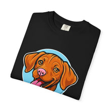 Load image into Gallery viewer, Smiling Happy Vizsla Puppy Lover T-shirt, Unisex Pet Apparel, Gift for Vizsla Owners, Fun V T-Shirt, Casual Wear for Vizsla Dog Dad