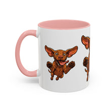 Load image into Gallery viewer, Happy Jumping Vizsla Mug | Accent Coffee Mug 11oz 15oz