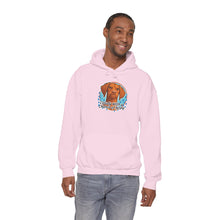 Load image into Gallery viewer, 'Cloudy With A Chance Of NOPE' Vizsla Dog Portrait Hoodie