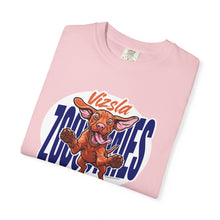 Load image into Gallery viewer, Vizsla Zoomies Unisex Garment-Dyed T-shirt | Dog Lover Tee | Pet Enthusiast Gift | Casual Wear | Animal Print Clothing