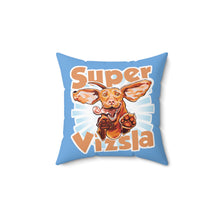 Load image into Gallery viewer, Super Vizsla Dog Puppy - Spun Polyester Square Pillow