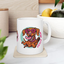 Load image into Gallery viewer, Vizsla Puppy Ceramic Coffee Mug — 11oz or 15oz Vizsla Dog Lover Gift (11oz/15oz)