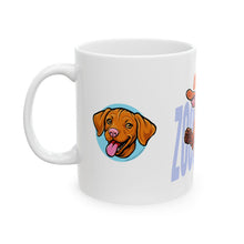 Load image into Gallery viewer, Vizsla Lovers Ceramic Mug - Adorable Dog Coffee Cup for Pet Enthusiasts, Dog Mom Gift, Vizsla Zoomies Lover Mug, Cute Dog Merchandise