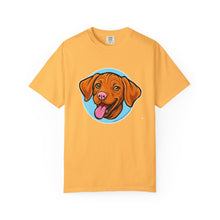 Load image into Gallery viewer, Smiling Happy Vizsla Puppy Lover T-shirt, Unisex Pet Apparel, Gift for Vizsla Owners, Fun V T-Shirt, Casual Wear for Vizsla Dog Dad