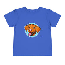 Load image into Gallery viewer, Happy Hungarian Vizsla Puppy Toddler Tee, Kids T-Shirt, Dog Lover Gift, Cute Animal Shirt, Pet Owner Clothing, Children's Apparel