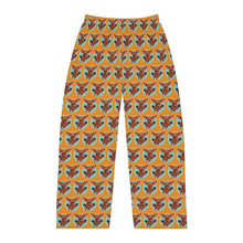 Load image into Gallery viewer, Vizsla Dad Pajama Pants - Men's Cozy All-Over Leaping Vizsla Print Loungewear