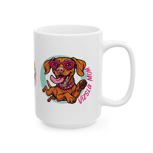 Load image into Gallery viewer, Vizsla Puppy Ceramic Coffee Mug — 11oz or 15oz Vizsla Dog Lover Gift (11oz/15oz)