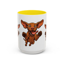 Load image into Gallery viewer, Happy Jumping Vizsla Mug | Accent Coffee Mug 11oz 15oz