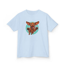 Load image into Gallery viewer, Vizsla Kids Shirt, Jumping Puppy Tee, Cute Vizsla Dog T-Shirt for Boys and Girls, Toddler Youth Vizsla Lover Gift, Hungarian Pointer