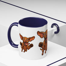 Load image into Gallery viewer, Happy Jumping Vizsla Mug | Accent Coffee Mug 11oz 15oz