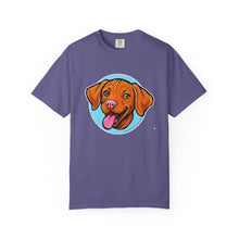 Load image into Gallery viewer, Smiling Happy Vizsla Puppy Lover T-shirt, Unisex Pet Apparel, Gift for Vizsla Owners, Fun V T-Shirt, Casual Wear for Vizsla Dog Dad