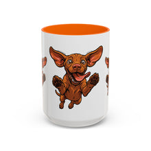 Load image into Gallery viewer, Happy Jumping Vizsla Mug | Accent Coffee Mug 11oz 15oz
