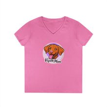 Load image into Gallery viewer, V-Neck T-Shirt Hungarian Vizsla Mom Gift - Perfect for the Vizsla Puppy and Dog Lover