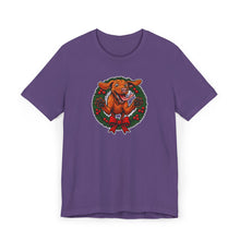 Load image into Gallery viewer, Festive Vizsla Dog Tee - Perfect for Pet Lovers, Holiday Wear, Christmas Gift, Casual Style, Family Gatherings