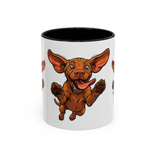 Load image into Gallery viewer, Happy Jumping Vizsla Mug | Accent Coffee Mug 11oz 15oz