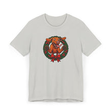 Load image into Gallery viewer, Festive Vizsla Dog Tee - Perfect for Pet Lovers, Holiday Wear, Christmas Gift, Casual Style, Family Gatherings