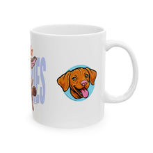 Load image into Gallery viewer, Vizsla Lovers Ceramic Mug - Adorable Dog Coffee Cup for Pet Enthusiasts, Dog Mom Gift, Vizsla Zoomies Lover Mug, Cute Dog Merchandise