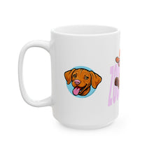 Load image into Gallery viewer, Vizsla Lovers Ceramic Mug - Adorable Dog Mug for Pet Owners, Dog Mom Gift, Animal Lover Cup, Funny Gift for Birthdays
