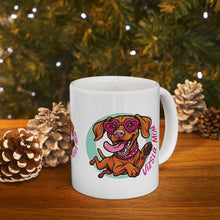Load image into Gallery viewer, Vizsla Puppy Ceramic Coffee Mug — 11oz or 15oz Vizsla Dog Lover Gift (11oz/15oz)