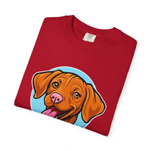 Load image into Gallery viewer, Smiling Happy Vizsla Puppy Lover T-shirt, Unisex Pet Apparel, Gift for Vizsla Owners, Fun V T-Shirt, Casual Wear for Vizsla Dog Dad