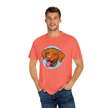Load image into Gallery viewer, Smiling Happy Vizsla Puppy Lover T-shirt, Unisex Pet Apparel, Gift for Vizsla Owners, Fun V T-Shirt, Casual Wear for Vizsla Dog Dad