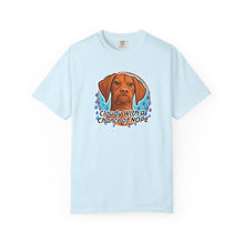 Load image into Gallery viewer, Cloudy With a Chance of NOPE Dog Face T-shirt | Vizsla Weather Tee