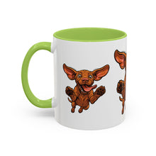 Load image into Gallery viewer, Happy Jumping Vizsla Mug | Accent Coffee Mug 11oz 15oz