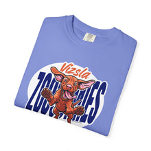 Load image into Gallery viewer, Vizsla Zoomies Unisex Garment-Dyed T-shirt | Dog Lover Tee | Pet Enthusiast Gift | Casual Wear | Animal Print Clothing