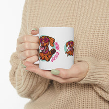 Load image into Gallery viewer, Vizsla Puppy Ceramic Coffee Mug — 11oz or 15oz Vizsla Dog Lover Gift (11oz/15oz)