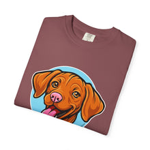 Load image into Gallery viewer, Smiling Happy Vizsla Puppy Lover T-shirt, Unisex Pet Apparel, Gift for Vizsla Owners, Fun V T-Shirt, Casual Wear for Vizsla Dog Dad