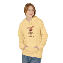 Load image into Gallery viewer, Life is better with COFFEE and a Crazy VIZSLA Hoodie | Vizsla Dog Lover Coffee Shirt Design