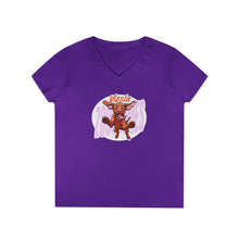 Load image into Gallery viewer, Vizsla Lover Ladies' V-Neck T-Shirt, Dog Mom Gift, Pet Lover Apparel, Cute Animal Tee, Animal Rescue Support