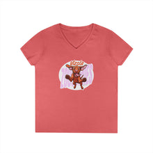 Load image into Gallery viewer, Vizsla Lover Ladies' V-Neck T-Shirt, Dog Mom Gift, Pet Lover Apparel, Cute Animal Tee, Animal Rescue Support