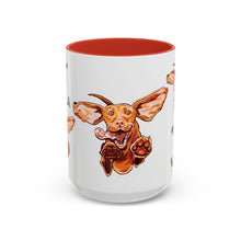 Load image into Gallery viewer, Life Is Better With Tea and a Vizsla Mug | Accent Coffee and Tea Mug
