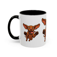 Load image into Gallery viewer, Happy Jumping Vizsla Mug | Accent Coffee Mug 11oz 15oz