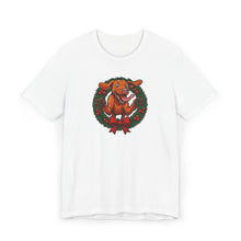 Load image into Gallery viewer, Festive Vizsla Dog Tee - Perfect for Pet Lovers, Holiday Wear, Christmas Gift, Casual Style, Family Gatherings