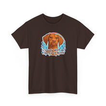 Load image into Gallery viewer, Cloudy with a Chance of Nope Dog Tee | Cute Vizsla Weather Graphic
