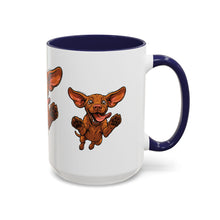 Load image into Gallery viewer, Happy Jumping Vizsla Mug | Accent Coffee Mug 11oz 15oz