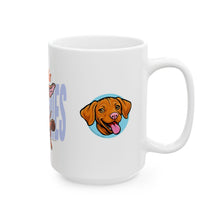 Load image into Gallery viewer, Vizsla Lovers Ceramic Mug - Adorable Dog Coffee Cup for Pet Enthusiasts, Dog Mom Gift, Vizsla Zoomies Lover Mug, Cute Dog Merchandise
