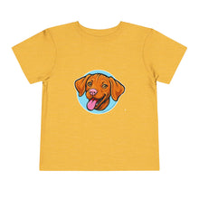 Load image into Gallery viewer, Happy Hungarian Vizsla Puppy Toddler Tee, Kids T-Shirt, Dog Lover Gift, Cute Animal Shirt, Pet Owner Clothing, Children's Apparel