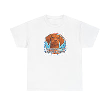 Load image into Gallery viewer, Cloudy with a Chance of Nope Dog Tee | Cute Vizsla Weather Graphic