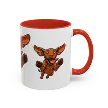 Load image into Gallery viewer, Happy Jumping Vizsla Mug | Accent Coffee Mug 11oz 15oz