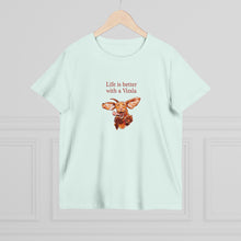 Load image into Gallery viewer, Life is better with a Vizsla - Womens Triblend T shirt for Hungarian Vizsla dog lovers