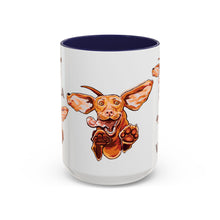 Load image into Gallery viewer, Life Is Better With Tea and a Vizsla Mug | Accent Coffee and Tea Mug